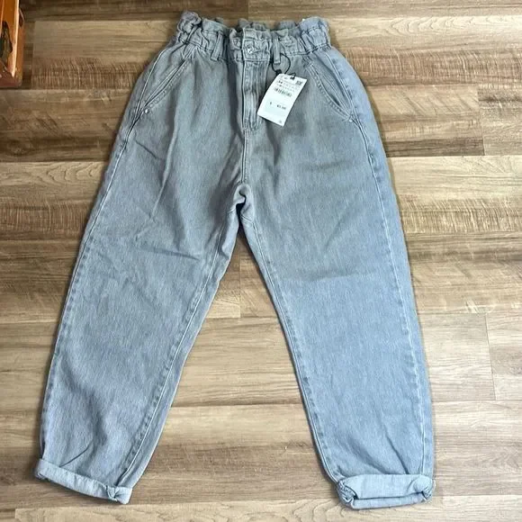 Sale Zara Baggy Paper Bag Jeans Zara Zara Jeans Zara Baggyfit